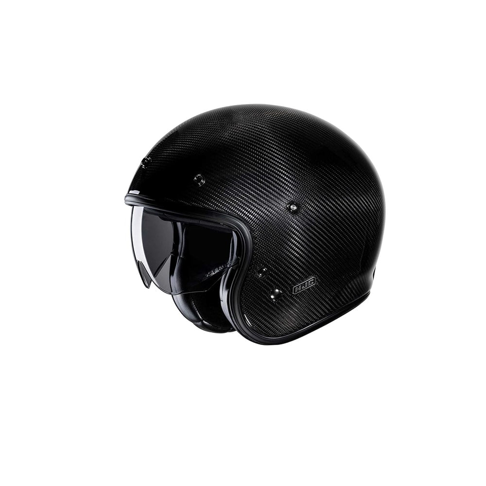 HJC V31 Casco Jet Moto Urbano Negro Carbono