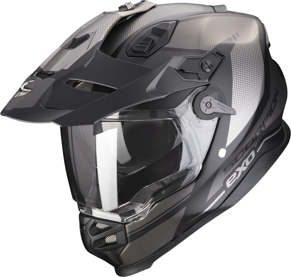 SCORPION - ADF-9000 AIR TRAIL Preto Mate-Prata