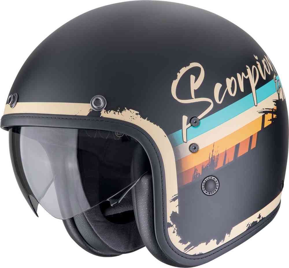 SCORPION BELFAST EVO ADONIS ABIERTO CASCO Negro mate-beige - CASCO