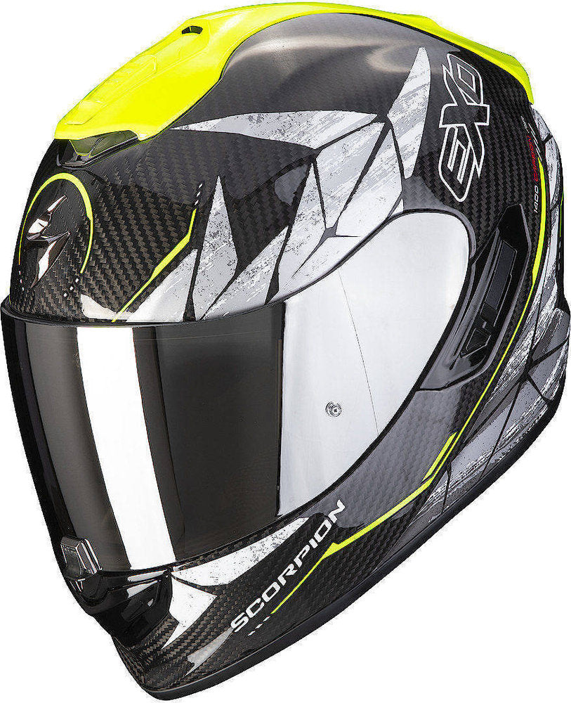 SCORPION - EXO 1400 EVO CARBON AIR ARANEA Black-Neon Yellow