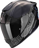 Scorpion EXO-1400 EVO CARBON AIR REIKA ligero Casco Negro Plata Azul - CASCO