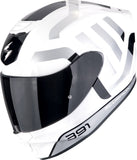 SCORPION CASCOS INTEGRALES EXO-391 AROK BLANCO NEGRO PLATA