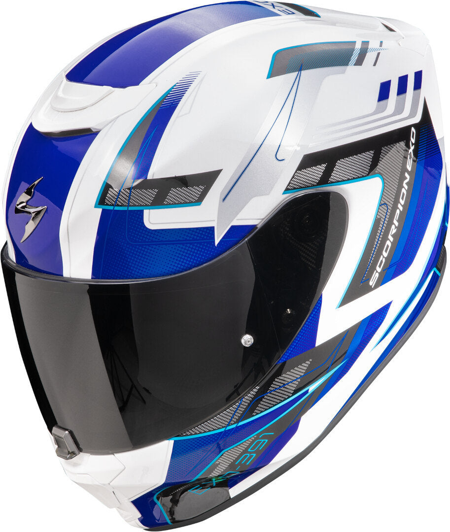 SCORPION EXO-391 CAPTOR Blanc-Bleu