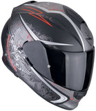 SCORPION CASCOS INTEGRALES EXO-491 RUN NEGRO MATE ROJO 