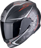 SCORPION CASCOS INTEGRALES EXO-491 RUN NEGRO MATE ROJO 