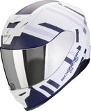 SCORPION CASCOS INTEGRALES EXO-520 EVO AIR BANSHEE BLANCO MATE AZUL MORADO