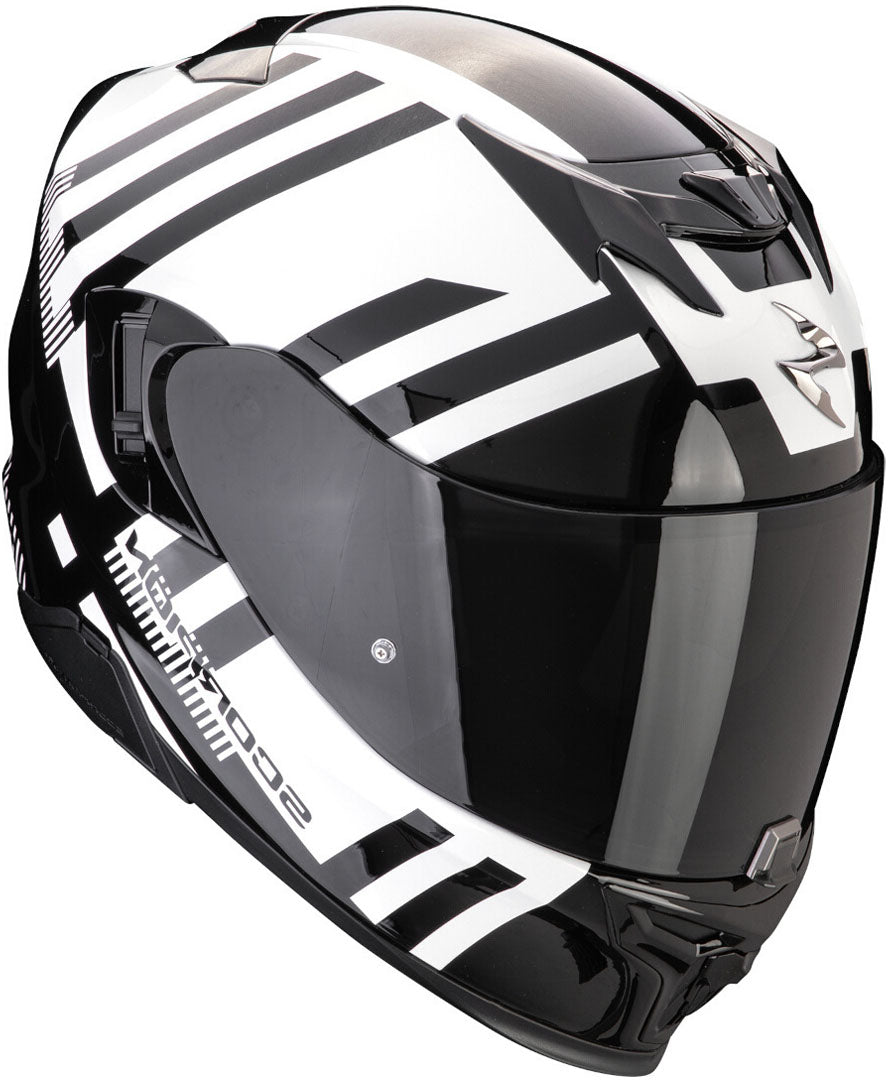 SCORPION CASCOS INTEGRALES EXO-520 EVO AIR BANSHEE BLANCO PERLA NEGRO