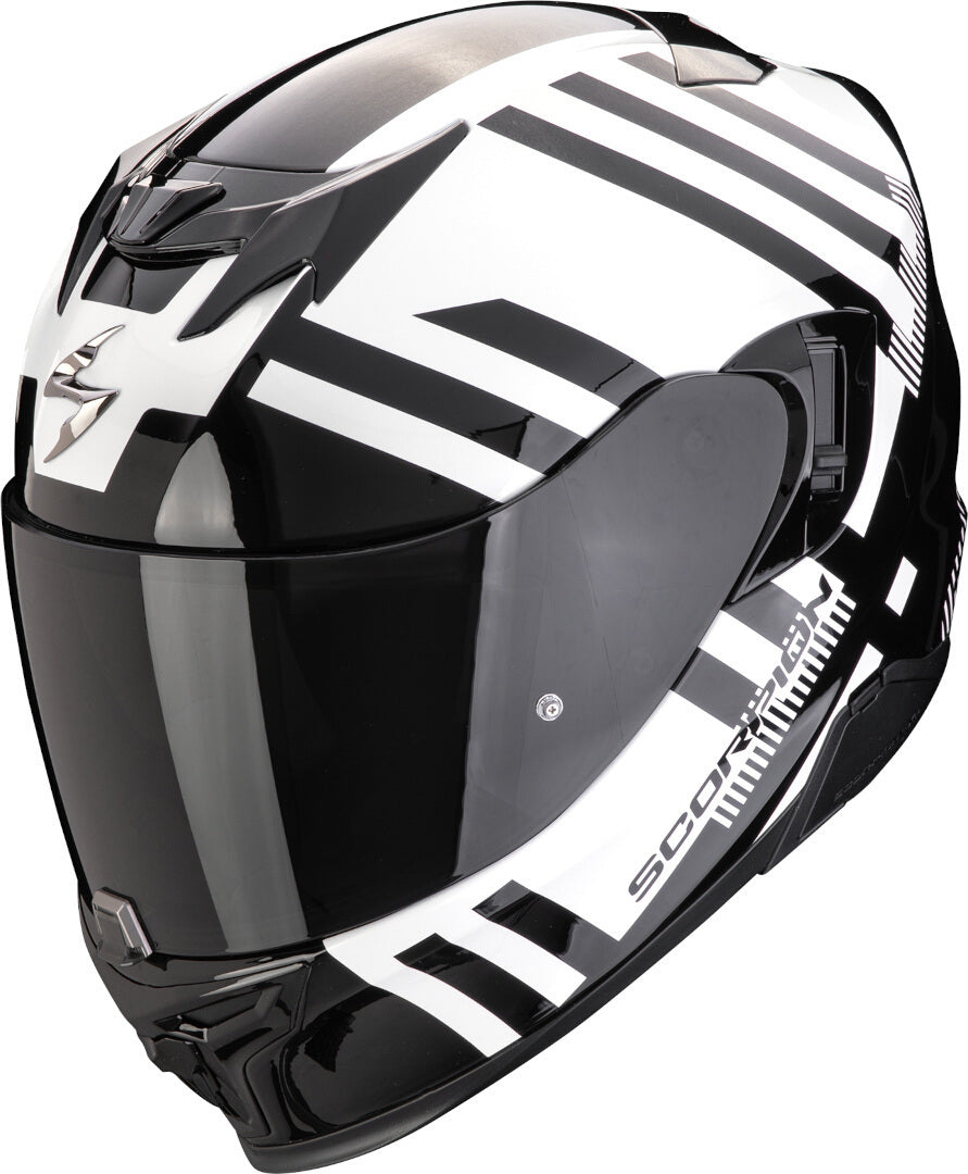 SCORPION CASCOS INTEGRALES EXO-520 EVO AIR BANSHEE BLANCO PERLA NEGRO