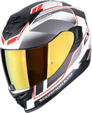 SCORPION EXO-520 EVO AIR LENA Integral Helmet Matte White-Silver-Red