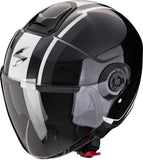 SCORPION EXO-CITY II VEL Abierto Jet Casco Metal Negro Blanco - CASCO