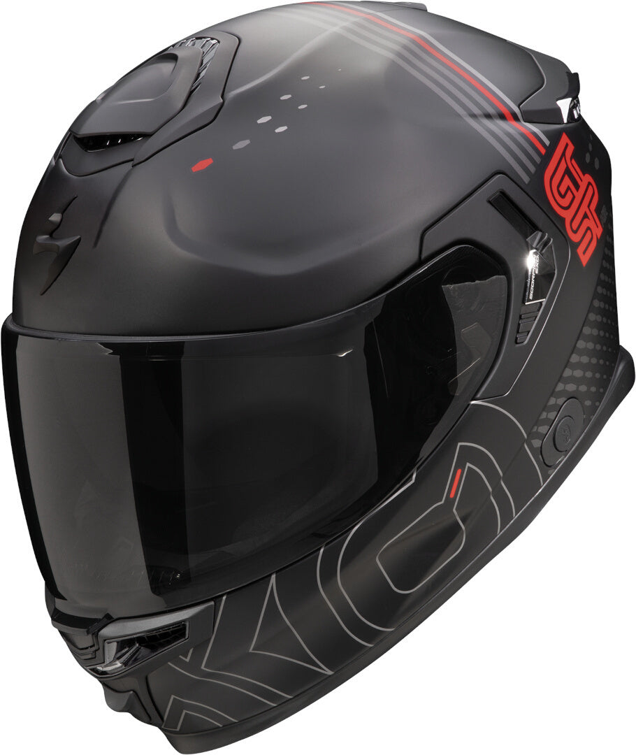 SCORPION CASCOS INTEGRALES EXO-GT SP AIR TECHLANE BLANCO PERLA PLATA