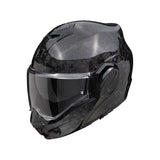 SCORPION Exo-Tech Evo Onyx Carbon Solid Casco Modular Negro - CASCO