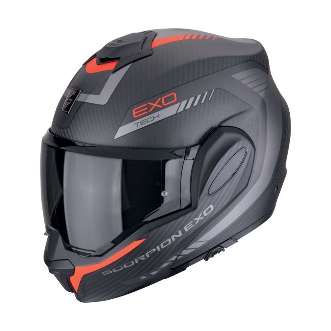 Scorpion EXO Tech Evo Carbon Cosy Flip Front Casco de motocicleta - CASCO