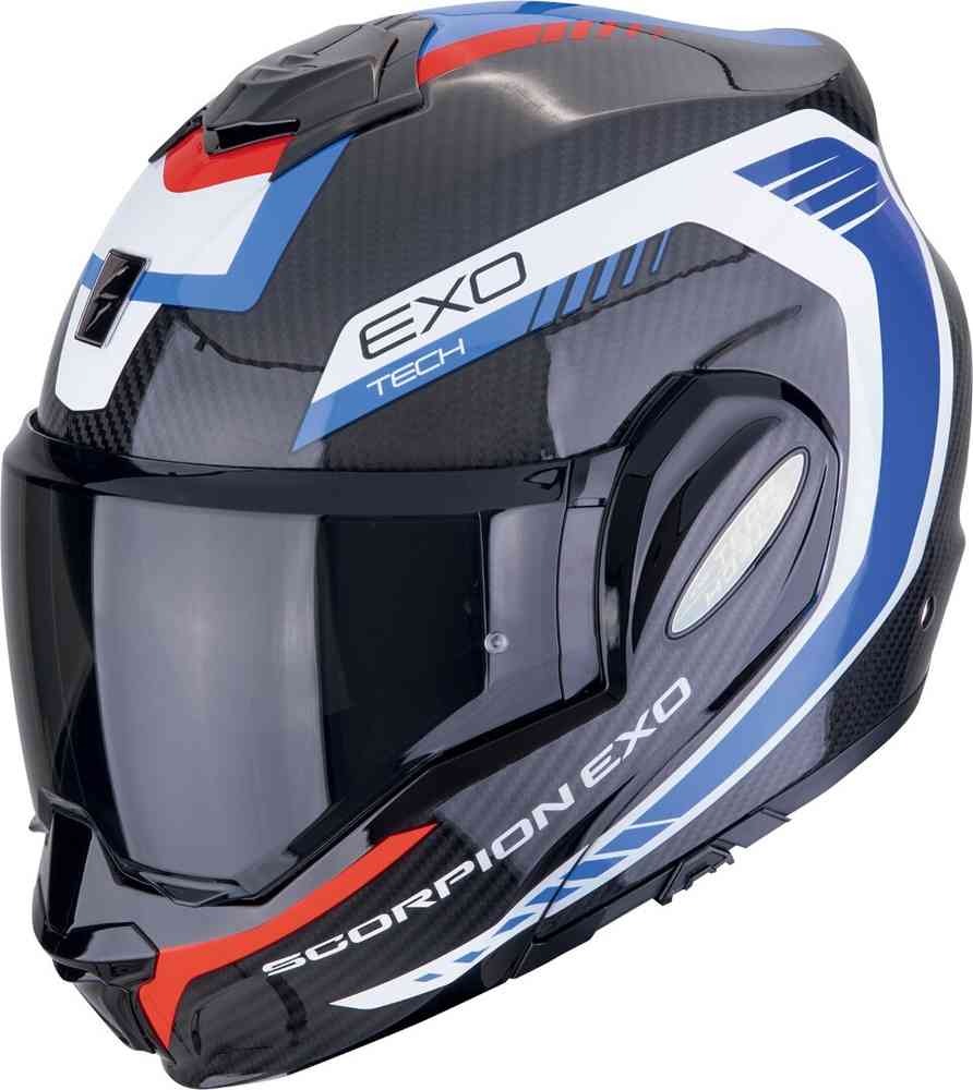 Scorpion EXO Tech Evo Carbon Cozy de motocicleta Casco modular - CASCO