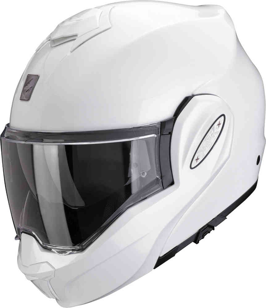 SCORPION Exo-Tech Evo Pro Solid Casco Modular Blanca perla - CASCO