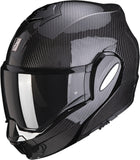 SCORPION Exo-Tech Evo De Carbono Sólido Casco Modular Negro - CASCO