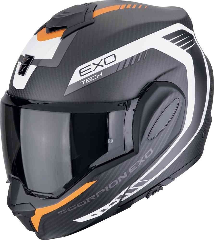 Scorpion EXO Tech Evo Carbon Cozy de motocicleta Casco modular - CASCO
