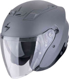 SCORPION EXO-Z1 SOLID Moto Cara Abierta Jet Casco Cemento Gris Mate - CASCO