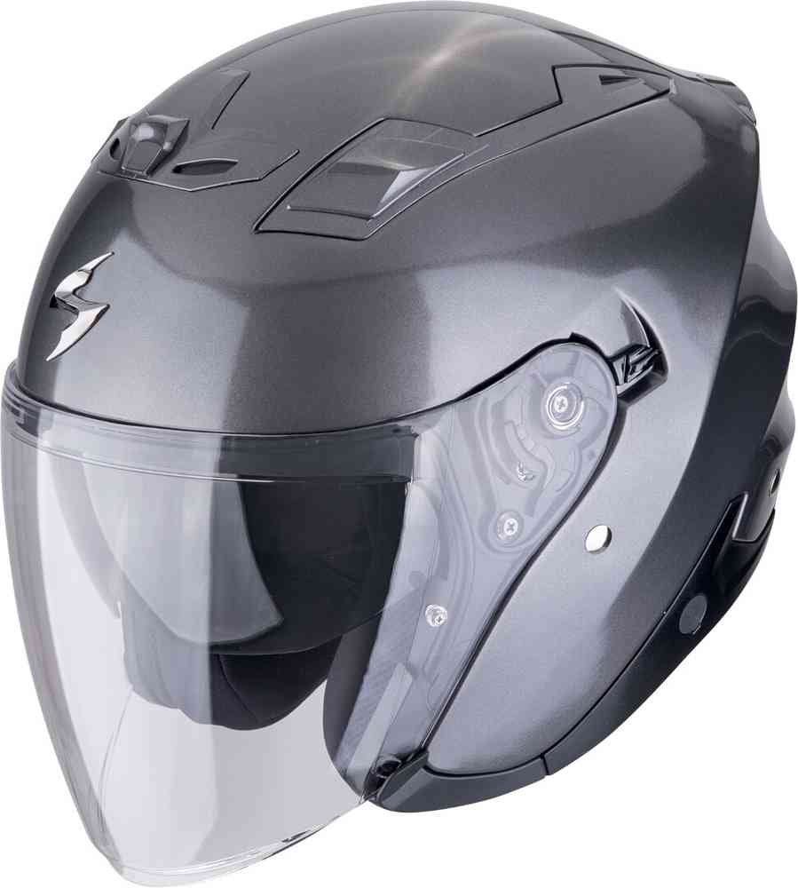 SCORPION EXO-Z1 SOLID Moto Cara Abierta Jet Casco Gris metalizado - CASCO