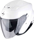 SCORPION EXO-Z1 SOLID Moto Cara Abierta Jet Casco Blanco Perla - CASCO