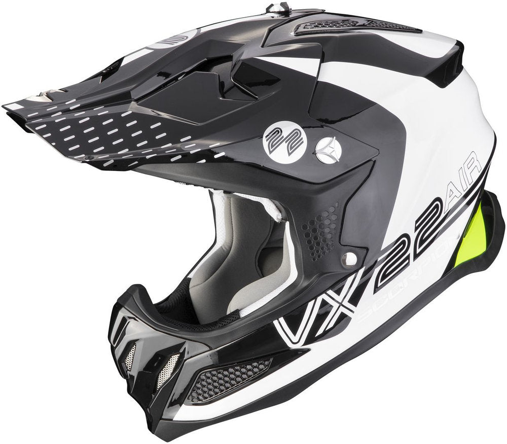 SCORPION - VX 22 AIR ARES White-Black-Neon Yellow