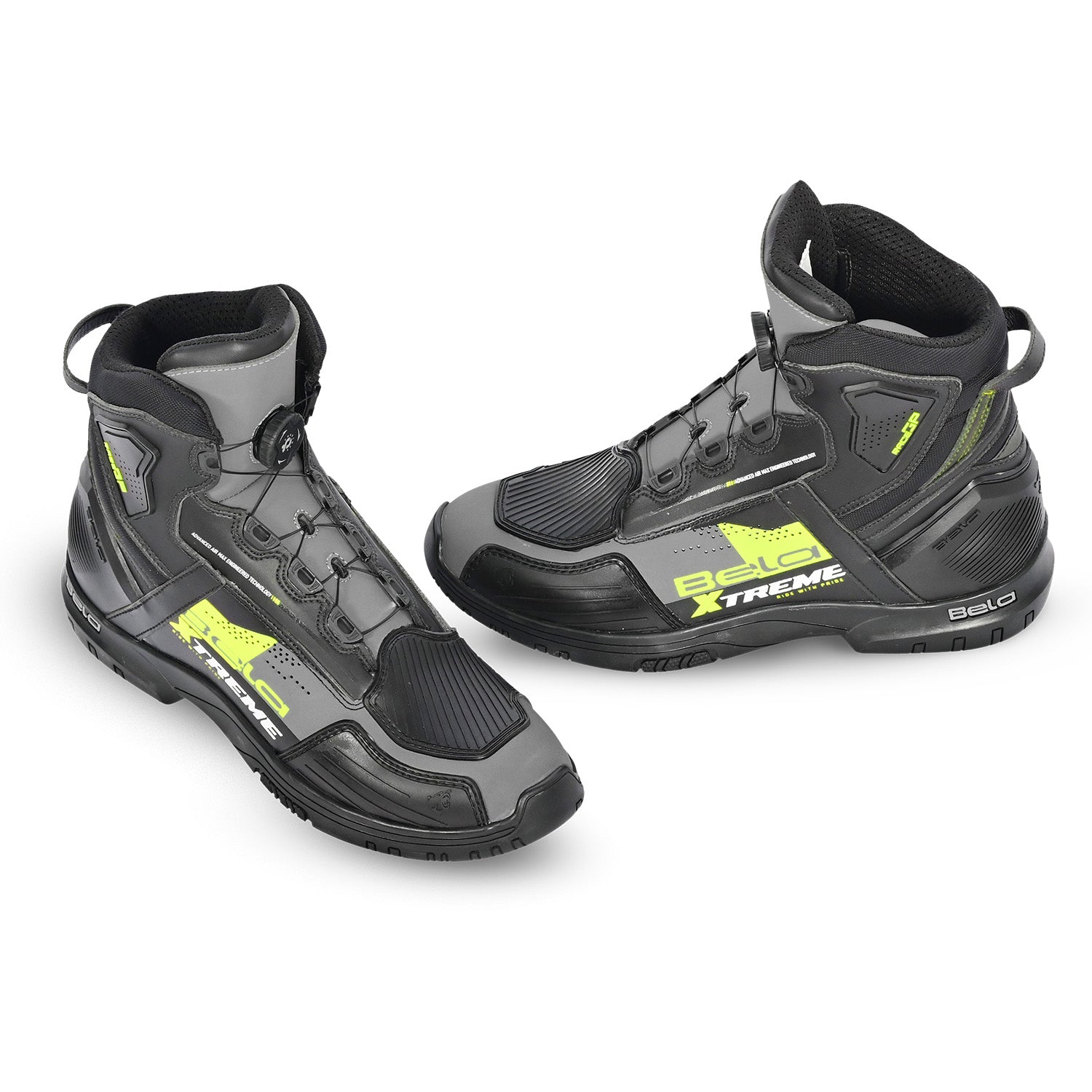 BELA EXTREME FORCE URBAN BOTAS NEGRO GRIS AMARILLO