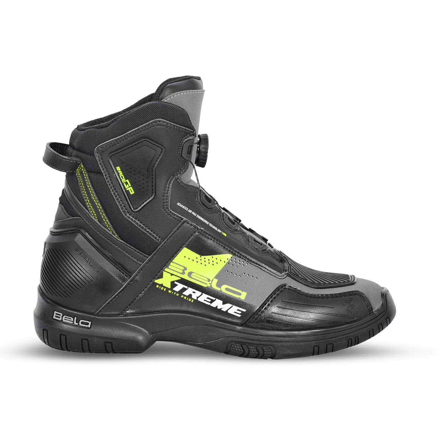 BELA EXTREME FORCE URBAN BOTAS NEGRO GRIS AMARILLO