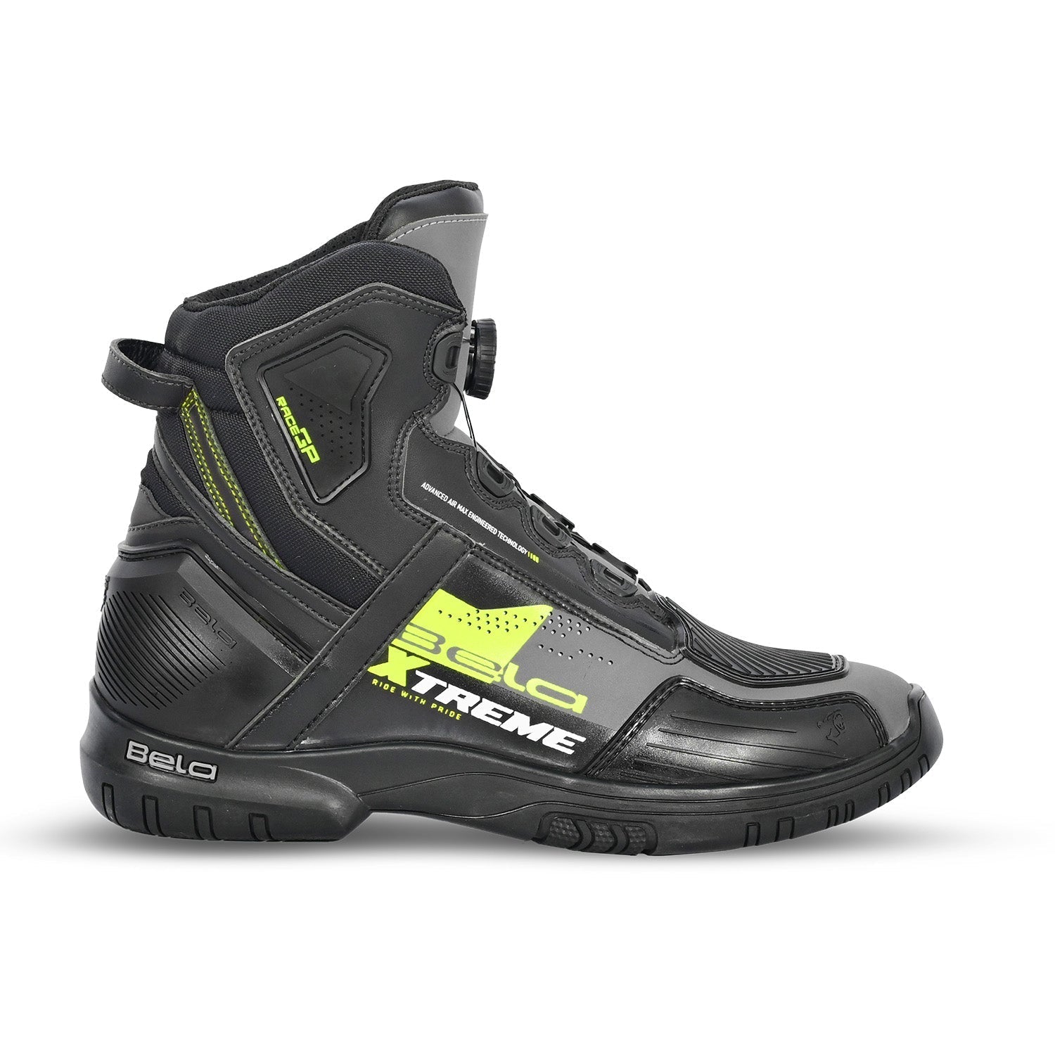 BELA EXTREME FORCE URBAN BOTAS NEGRO GRIS AMARILLO