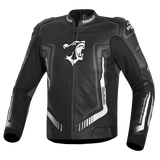BELA BEAST CHAQUETA LEATHER HOMBRE NEGRO ANTHIRA BLANCO