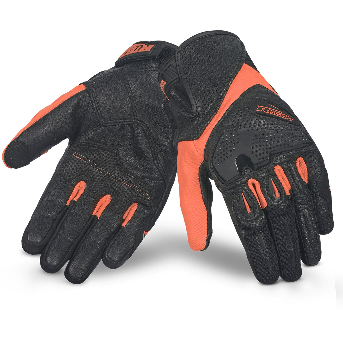 R-TECH KNIGHT RIDER GUANTES SUMMER NEGRO ROJO