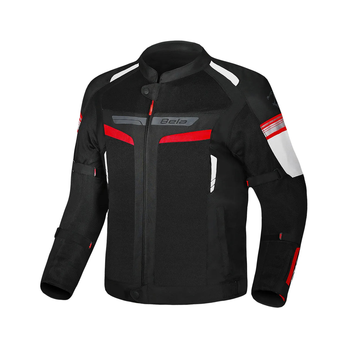 VESTE DE MOTO ENFANT BELA SPRINTER EN TEXTILE NOIR ROUGE