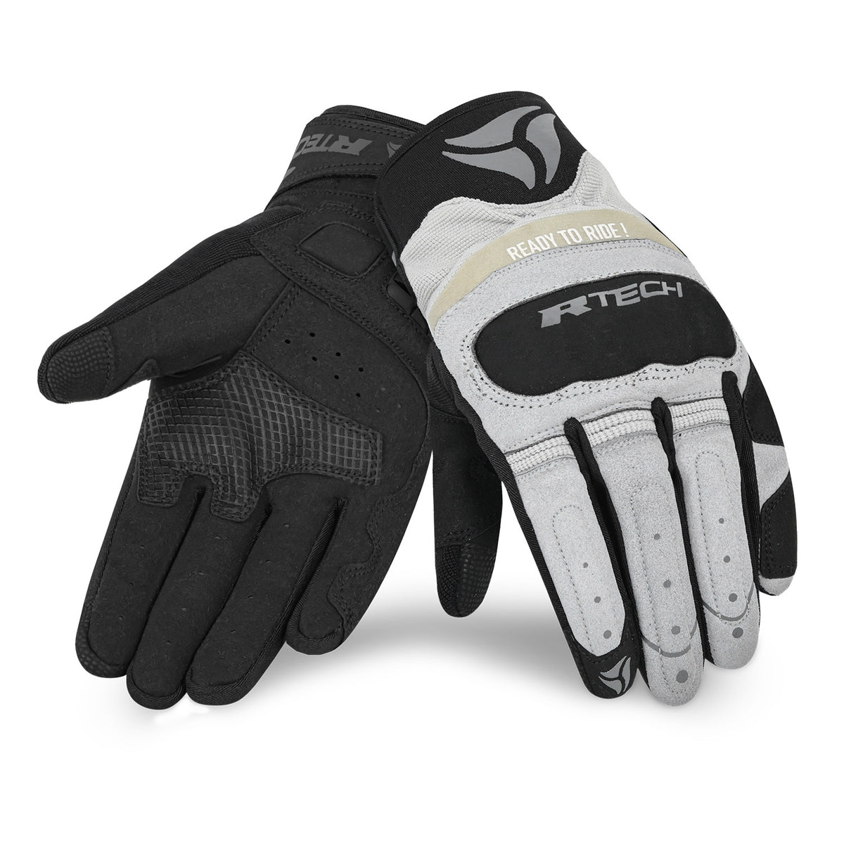 R-TECH MOTO FLEX HANDSCHUHE SCHWARZ GRAU