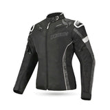 R-TECH KNIGHT RIDER DAMEN 3-IN-1-MOTORRADJACKE AUS TEXTIL (SHORTS) SCHWARZ ANTHRAZIT WEISS