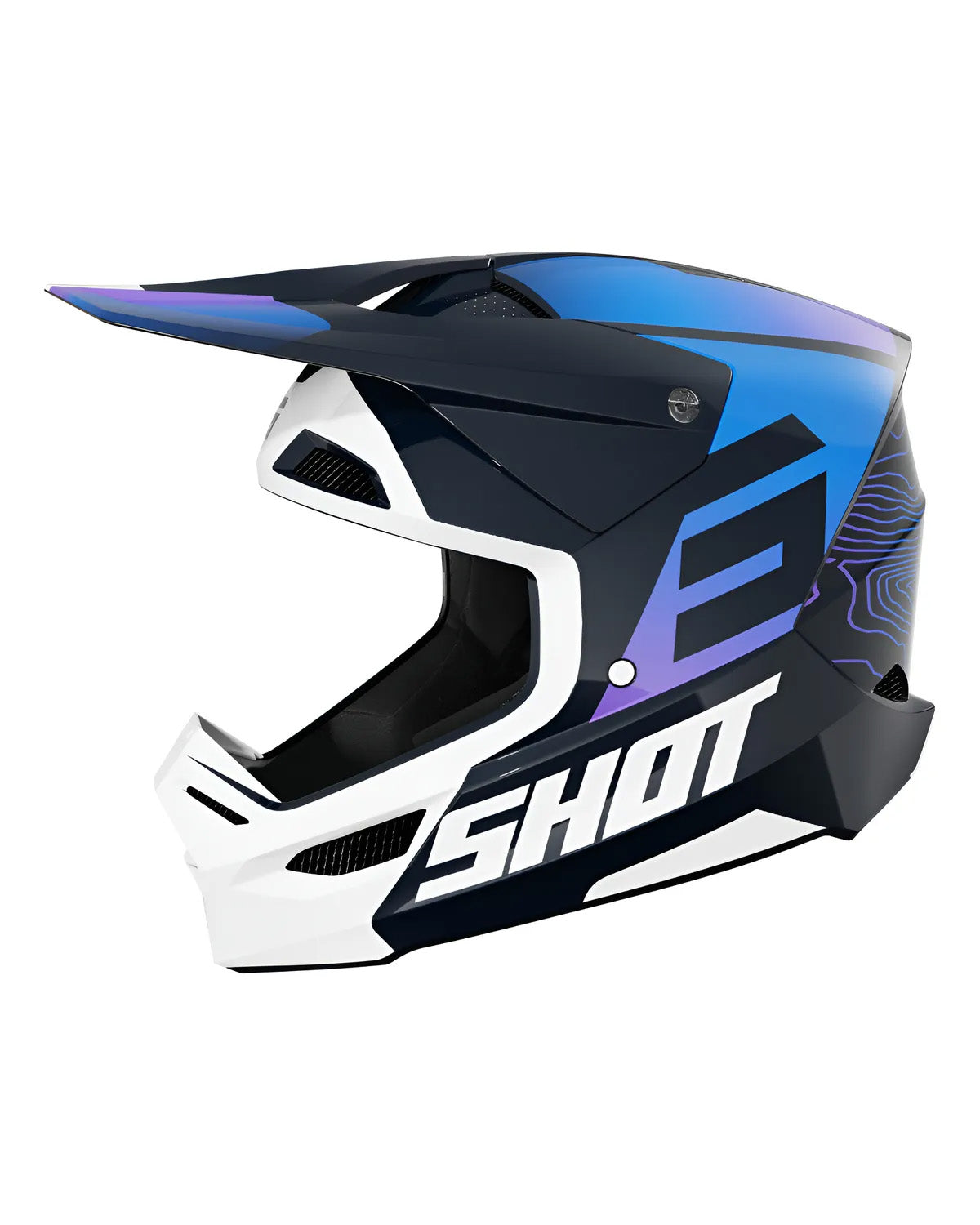 SHOT APEX CASCO DE MOTO AZUL GLOSSY