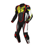 SPYKE ARAGON RACE 1PC MONO DE MOTO NEGRO BLANCO ROJO FLUO AMARILLO