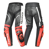 BELA X RACE PANTALON DE HOMBRE PIEL NEGRO BLANCO ROJO