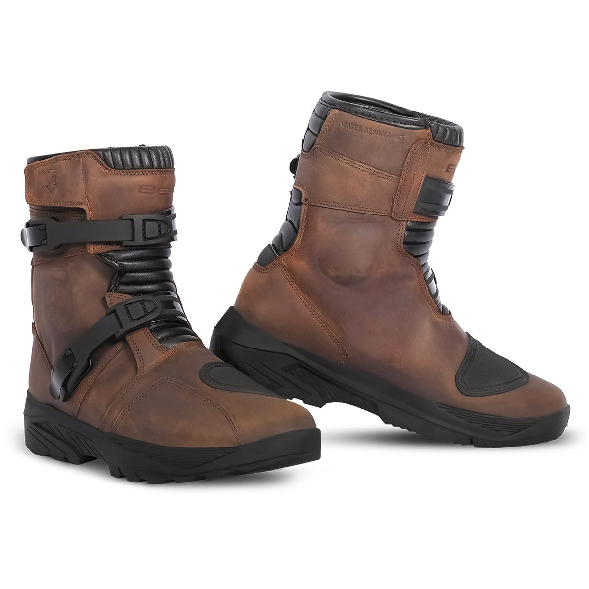 BELA JUNIOR SHORT BOTAS DE MOTO PIEL MARRON