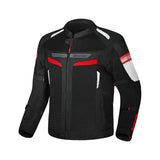 VESTE DE MOTO ENFANT BELA SPRINTER EN TEXTILE NOIR ROUGE