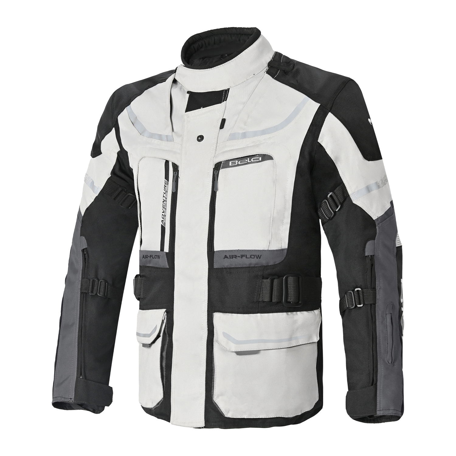 BELA - TRANSFORMER 3IN1 HOMBRE MOTO TEXTILE CHAQUETA ICE GRIS NEGRO