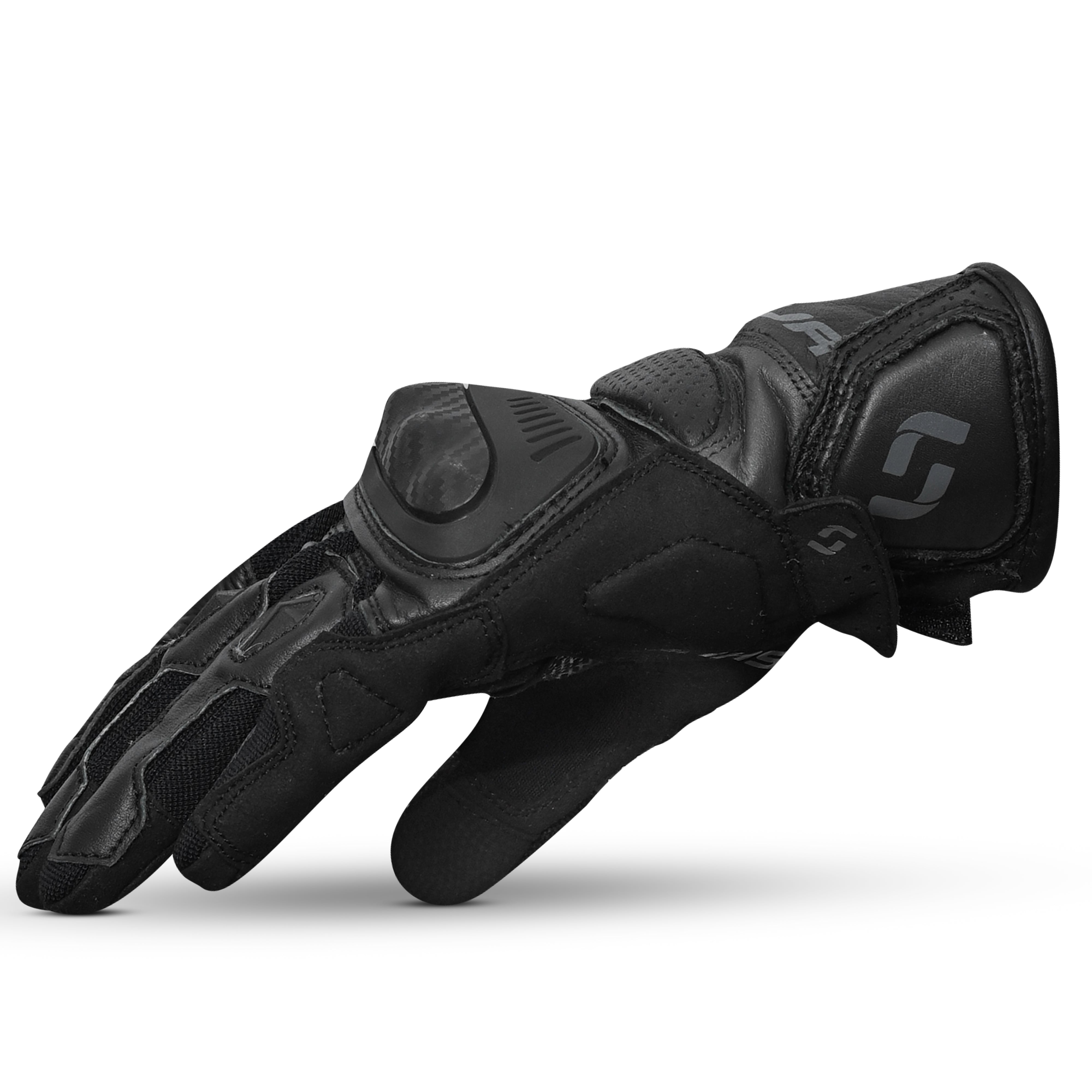 SHUA Proton Guantes De Moto Negro Gris