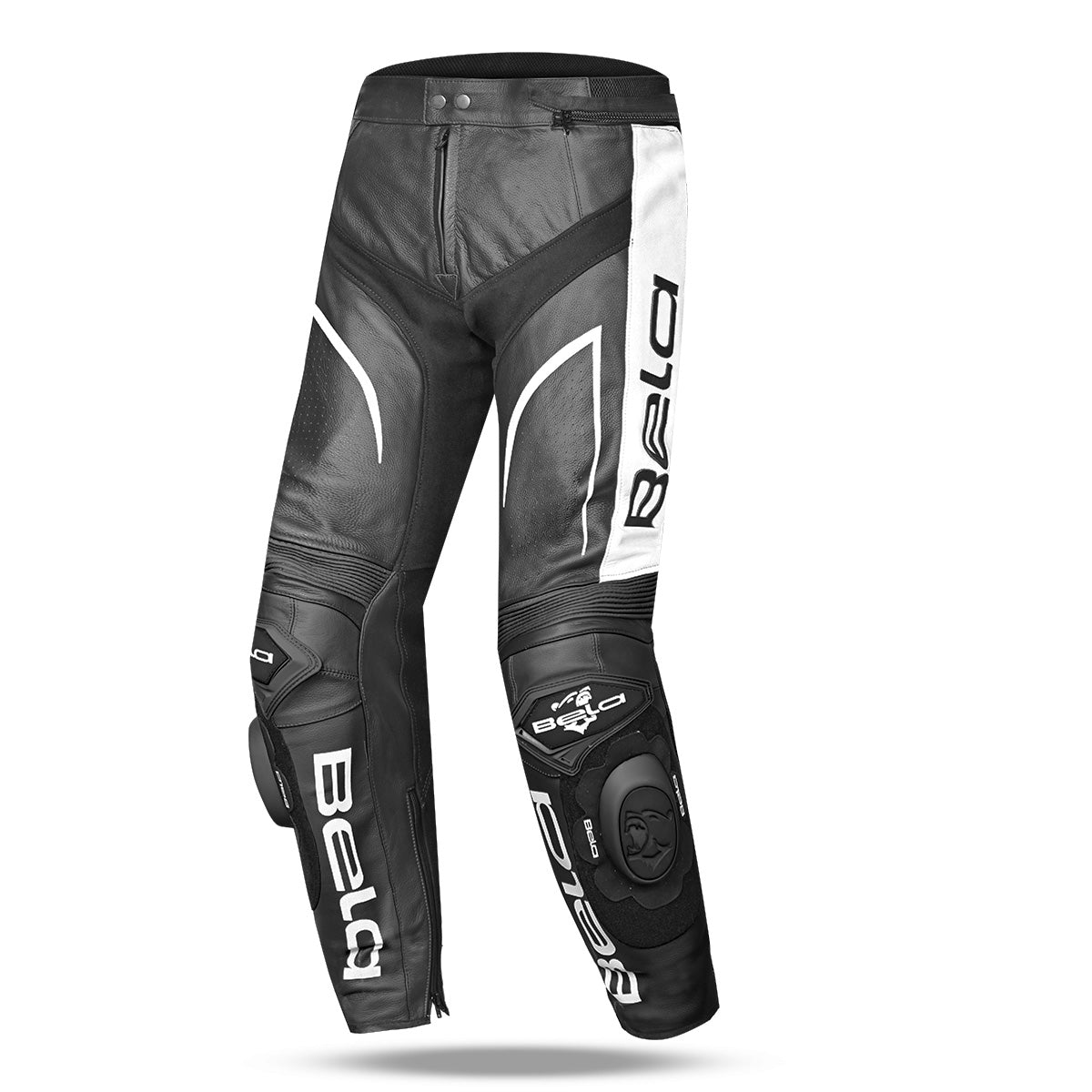 BELA X RACE PANTALON DE HOMBRE PIEL NEGRO ANTHRA BLANCO