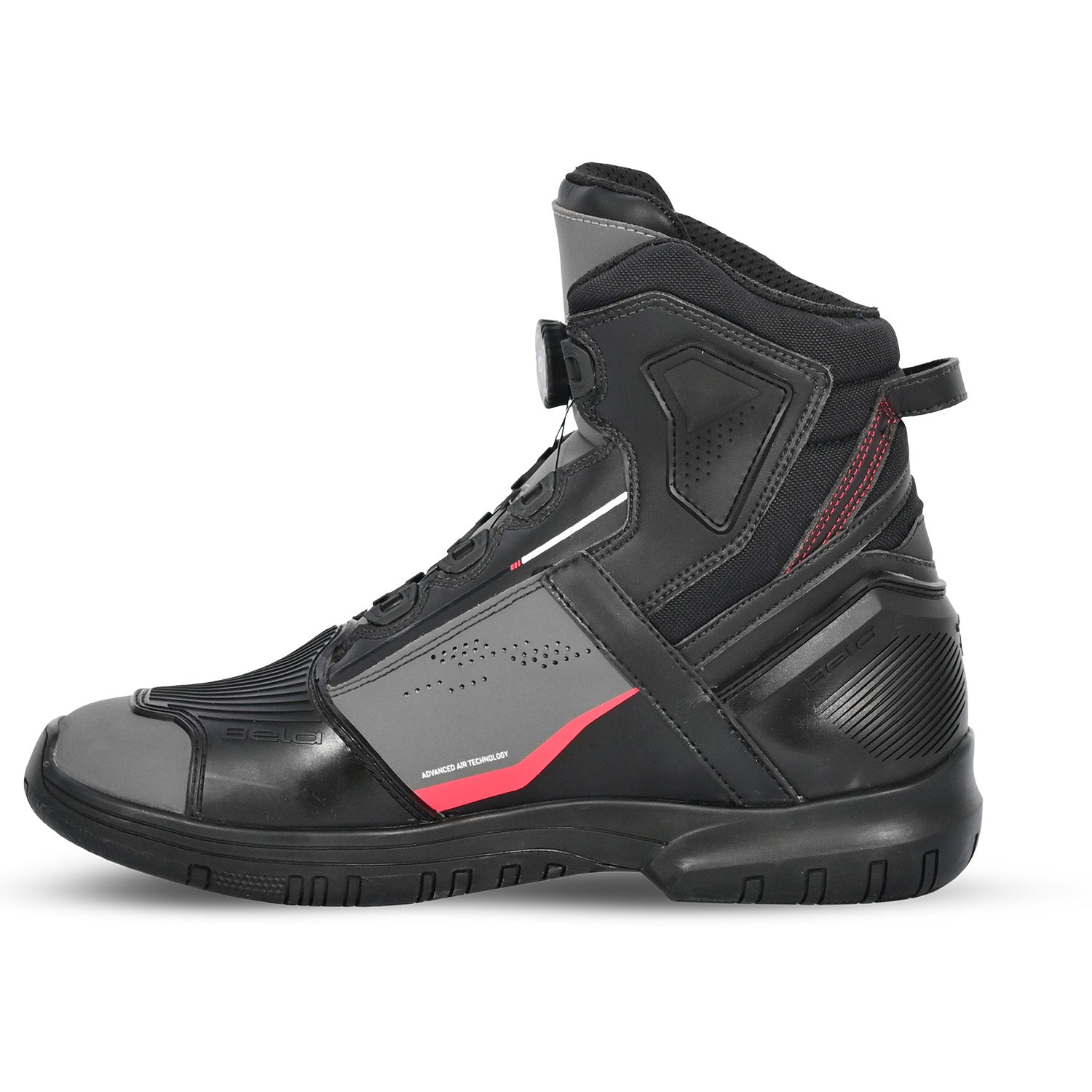BELA EXTREME FORCE URBAN BOTAS NEGRO GRIS ROJO