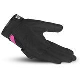 SHUA SHOT GUANTE DE MOTO TEXTILE LADY NEGRO ROSA