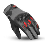 BELA - Guantes Textil Daring Man Rojo/Gris/Negro