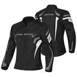 GIACCA MOTO DA DONNA BELA HIGHLAND IN TESSUTO NERO GRIGIO GHIACCIO