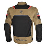 Veste de moto homme R-TECH SPIRAL MESH, textile marron et noir