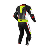 SPYKE ARAGON RACE 1PC MONO DE MOTO NEGRO BLANCO ROJO FLUO AMARILLO