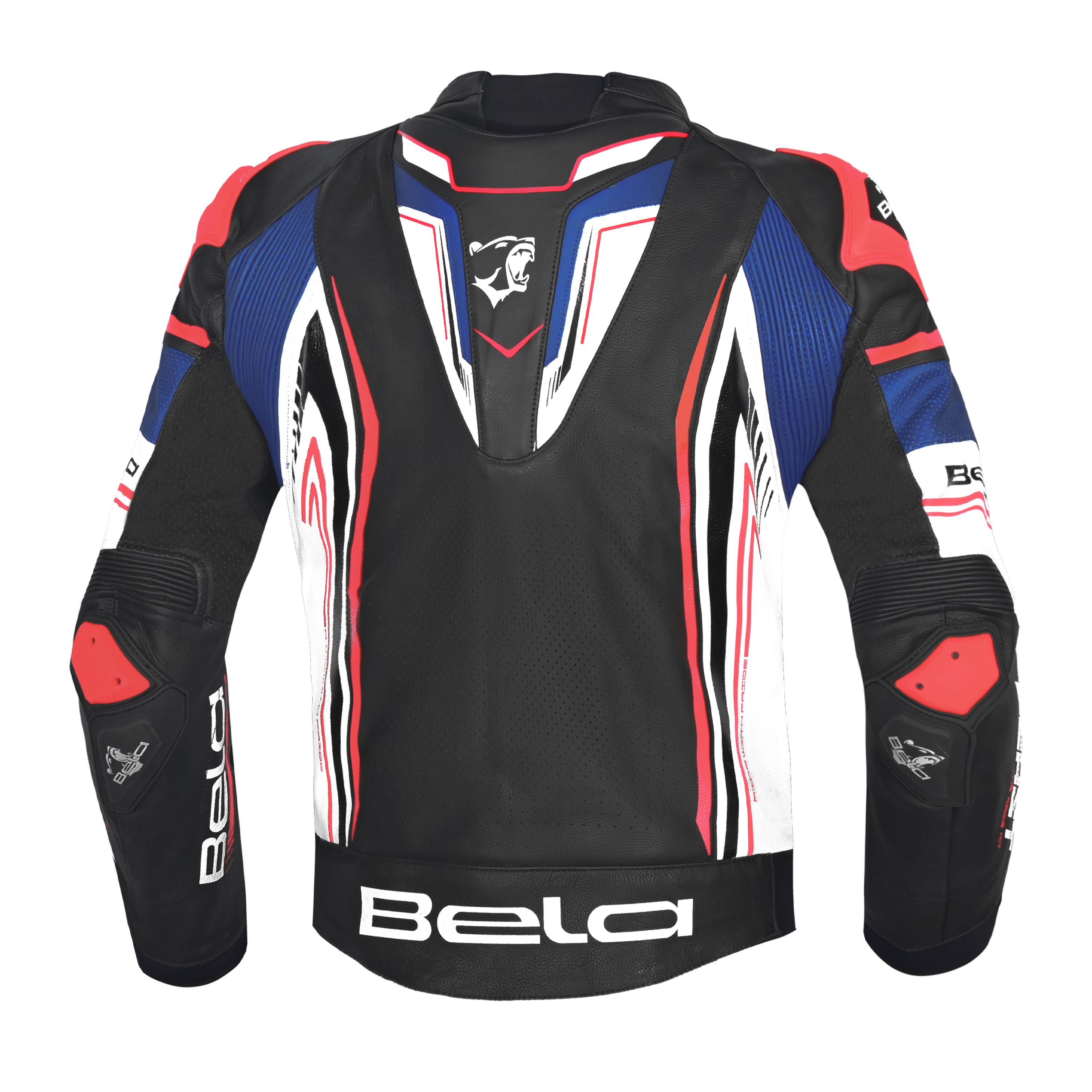 BELA BEAST CHAQUETA LEATHER HOMBRE NEGRO BLANCO AZUL ROJO