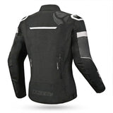 R-TECH KNIGHT RIDER DAMEN 3-IN-1-MOTORRADJACKE AUS TEXTIL (SHORTS) SCHWARZ ANTHRAZIT WEISS