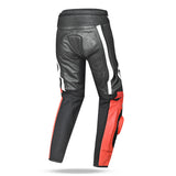 BELA X RACE PANTALON DE HOMBRE PIEL NEGRO BLANCO ROJO